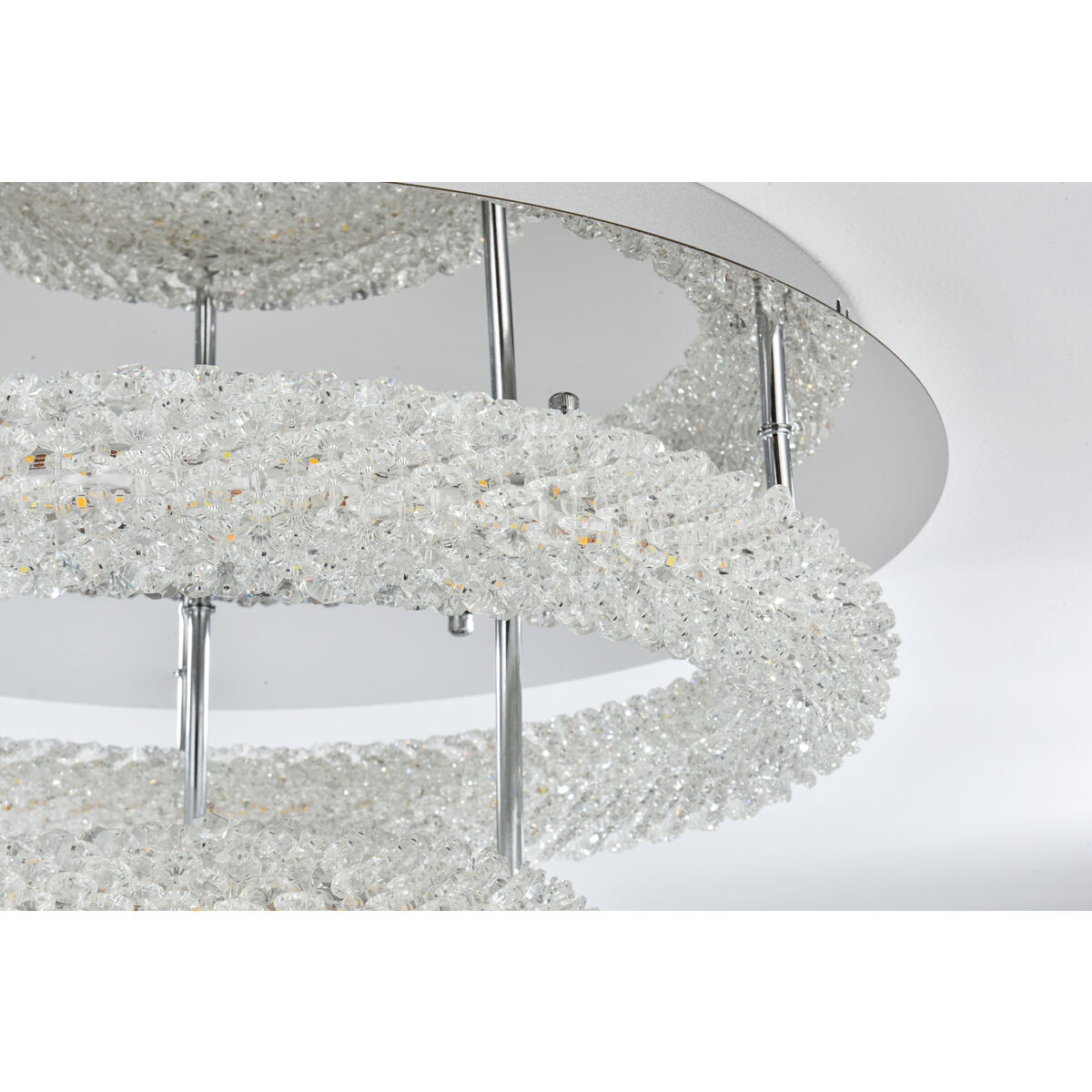 Bowen 2 Light 22 inch Chrome Flush Mount Ceiling Light