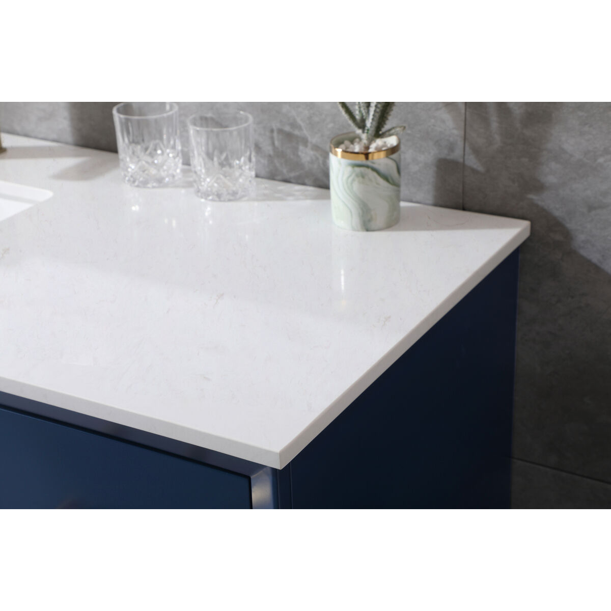 Hayes 60 X 22 X 35 inch Blue Vanity Sink Set