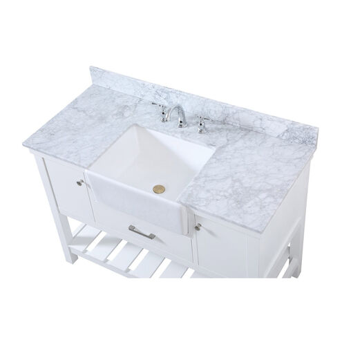 Clement 48 X 22 X 34 inch White Bathroom Vanity Cabinet