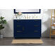 Blake 48 X 22 X 34 inch Blue Vanity Sink Set
