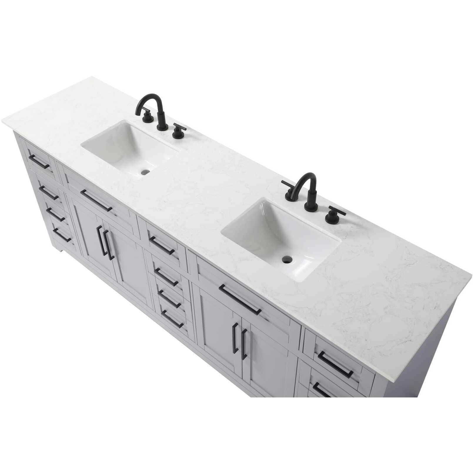 Remington 84 X 35 inch Grey Bathroom Vanity Cabinet