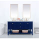 Metropolis 60 X 22 X 34 inch Blue Vanity Sink Set