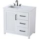 Alina 36 X 34 inch White Bathroom Vanity Cabinet