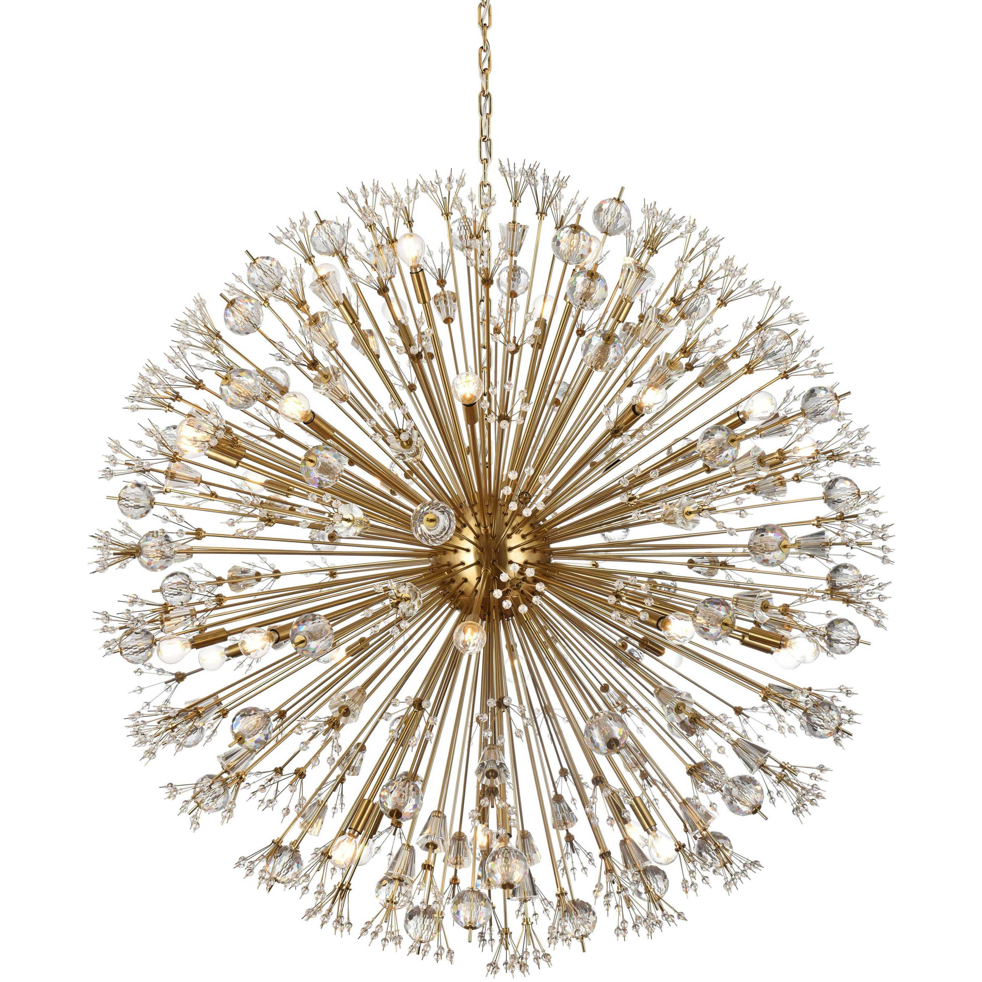 Vera 34 Light 50 inch Gold Pendant Ceiling Light