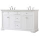 Clarence 60 X 22 X 35 inch White Vanity Sink Set