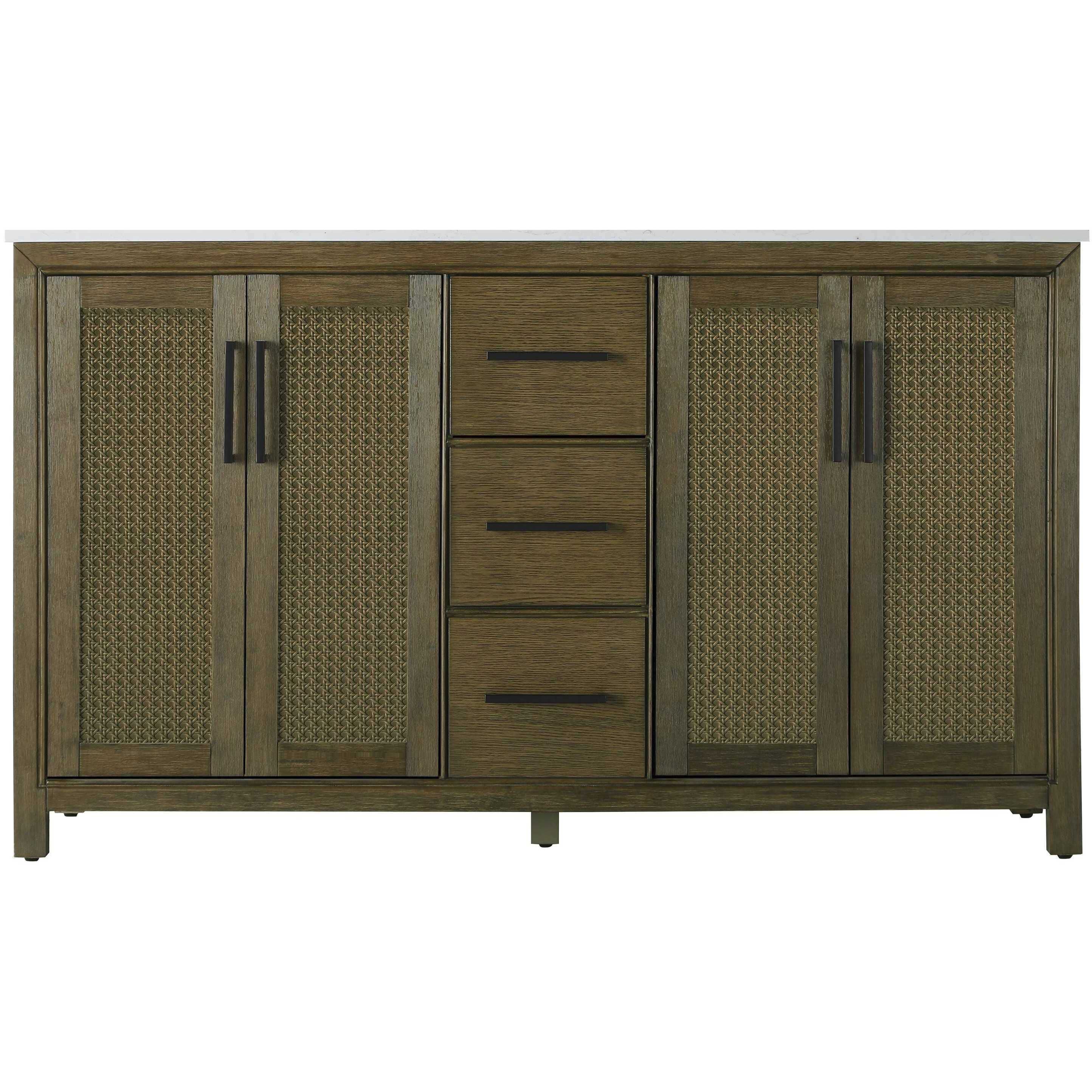 Alina 60 X 34 inch Hazel Oak Bathroom Vanity Cabinet