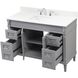 Bennett 48 X 21 X 35 inch Grey Vanity Sink Set