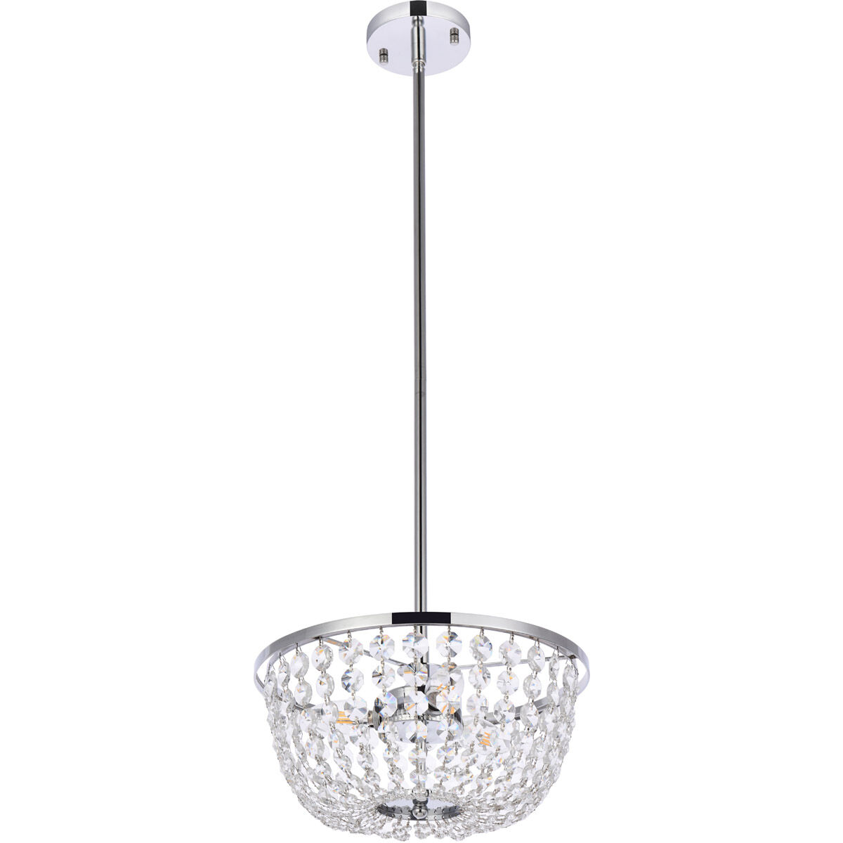 Gianna 3 Light 13 inch Chrome Pendant Ceiling Light