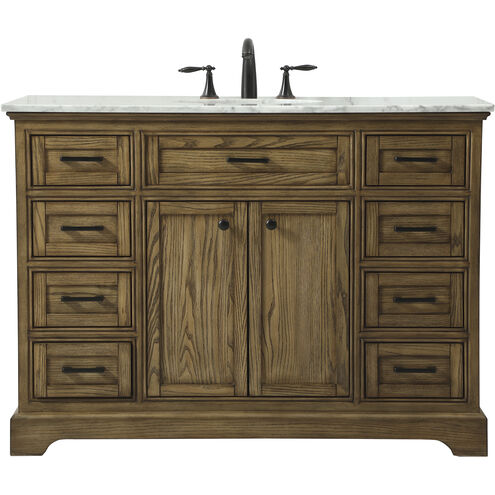 Americana 48 X 22 X 35 inch Driftwood Vanity Sink Set