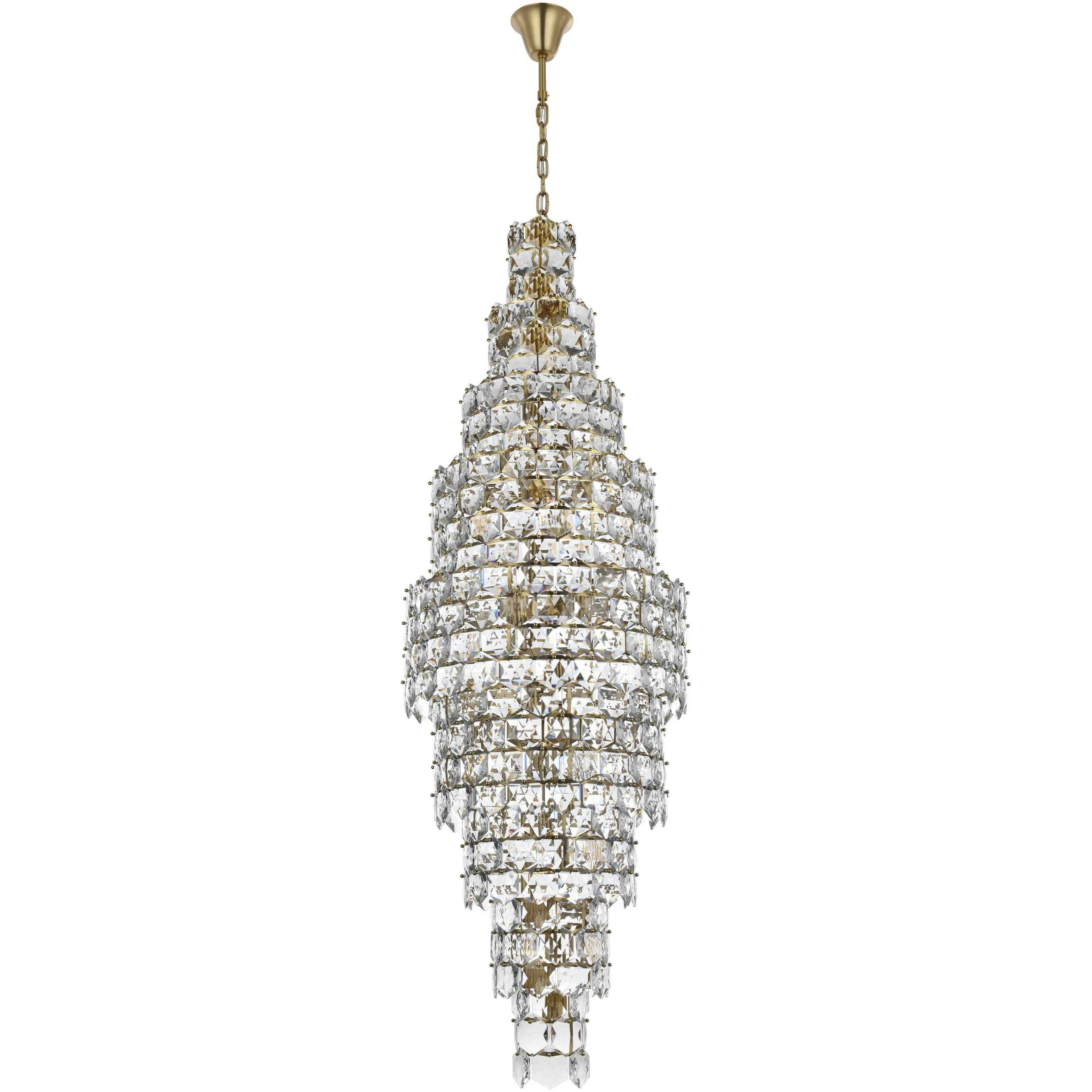 Adaline 41 Light 30 inch Satin Gold Chandelier Ceiling Light