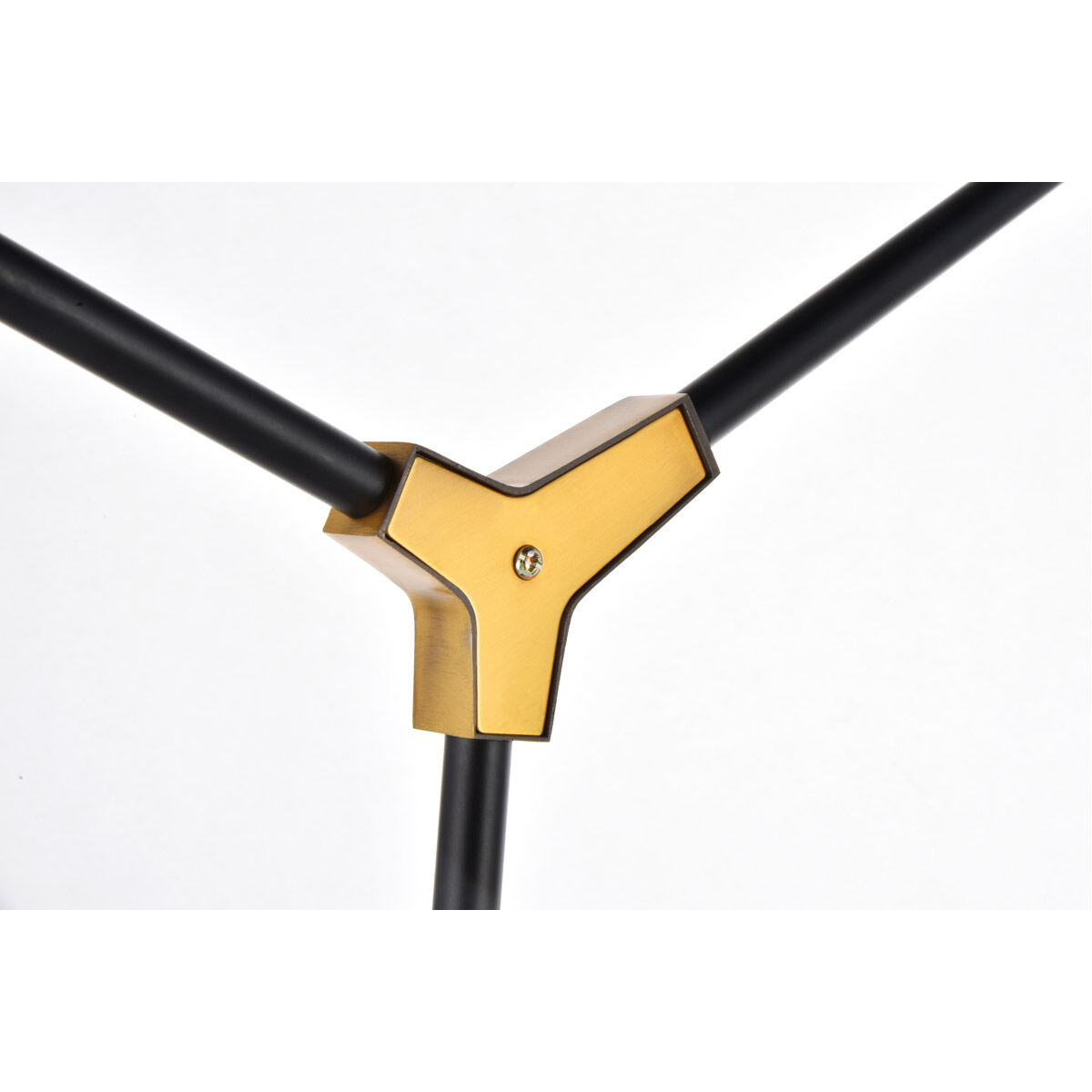 Cavoli 5 Light 43 inch Light Antique Brass and Flat Black Pendant Ceiling Light, Urban Classic