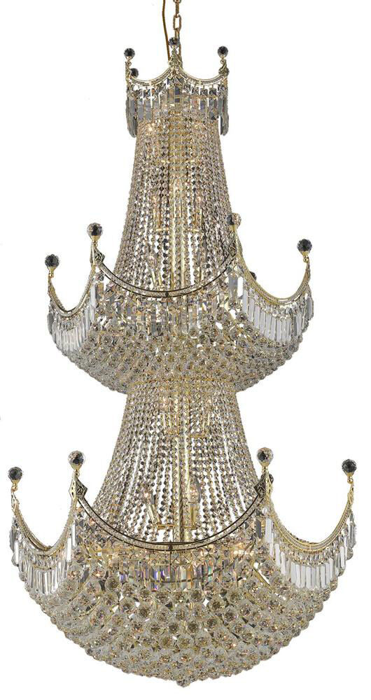 Corona 36 Light 36 inch Gold Foyer Ceiling Light in Royal Cut