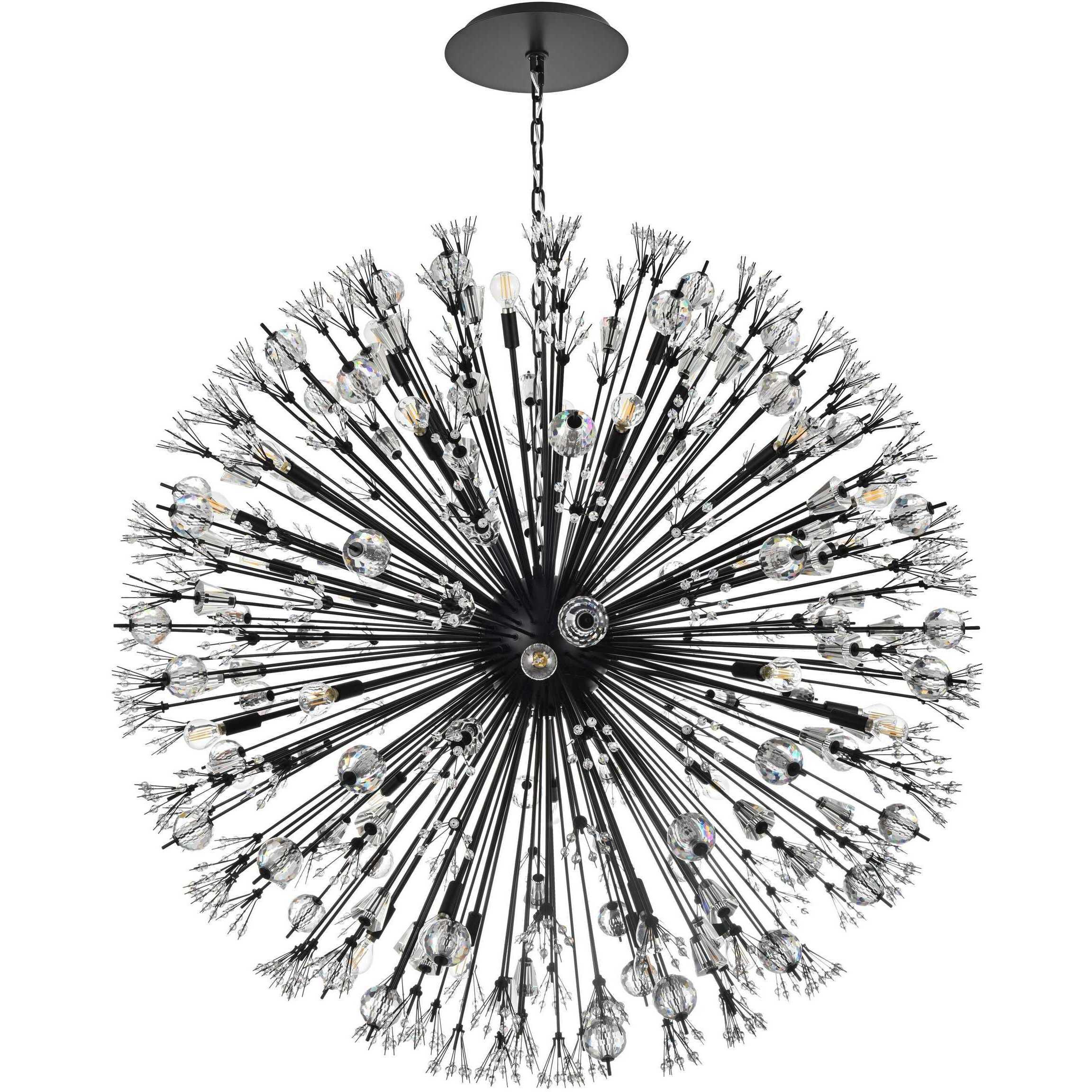 Vera 34 Light 50 inch Black Pendant Ceiling Light