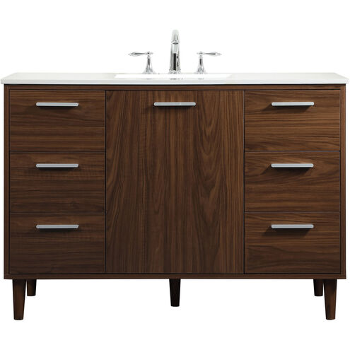 Baldwin 48 X 22 X 34 inch Walnut Vanity Sink Set