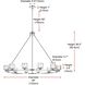 Cadence 12 Light 48 inch Chrome Chandelier Ceiling Light