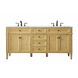 Park Avenue 72 X 22 X 35 inch Natural Wood Vanity Sink Set