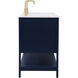 Aubrey 60 X 22 X 34 inch Blue Vanity Sink Set