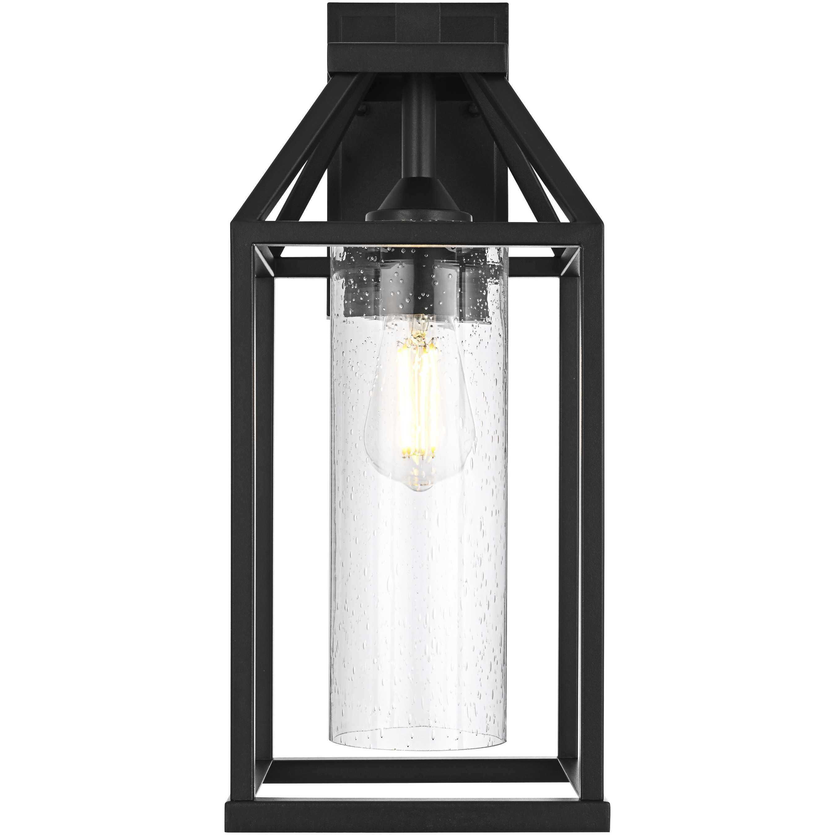 Zora 1 Light 19 inch Black Outdoor Wall Sconce