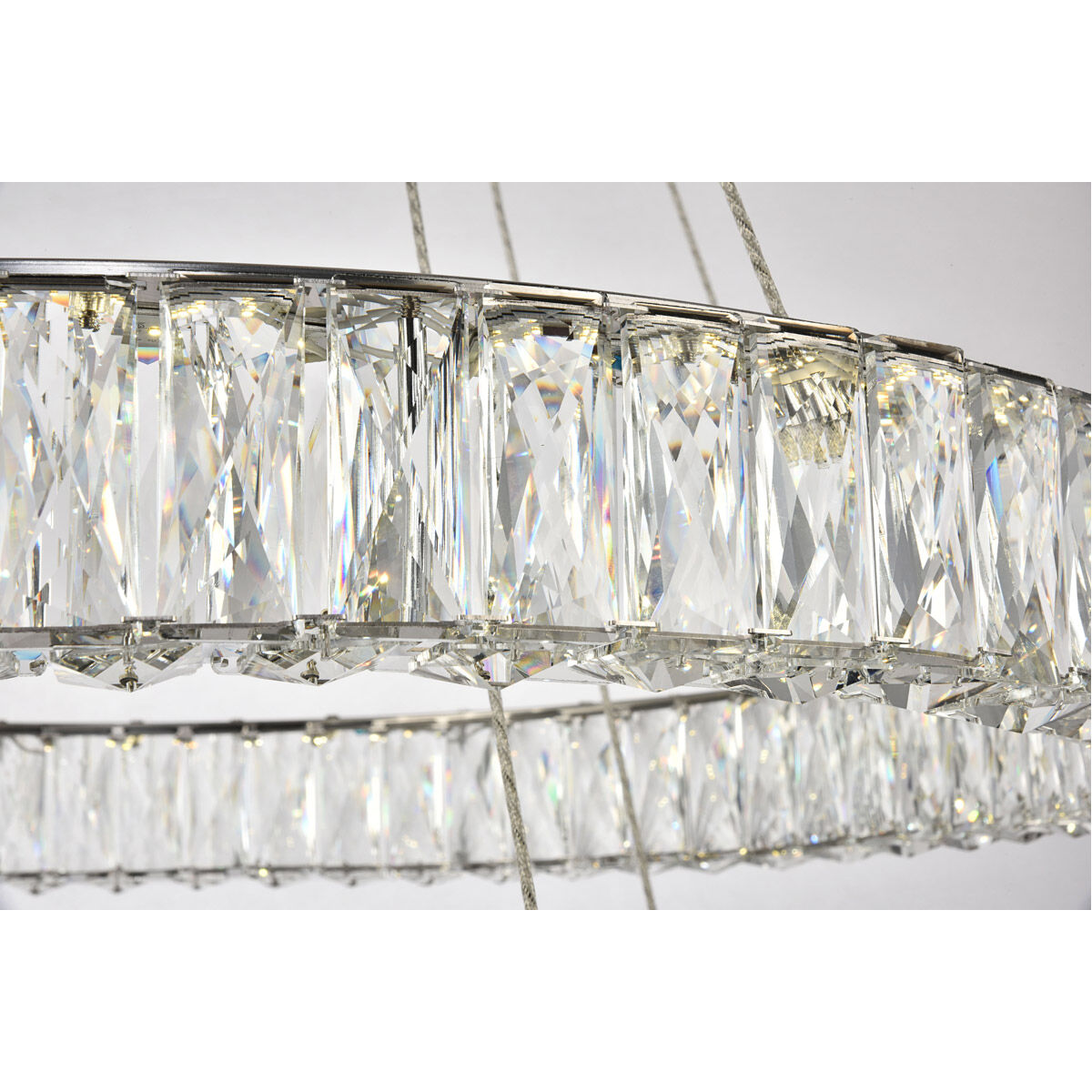 Monroe LED 31.5 inch Chrome Chandelier Ceiling Light