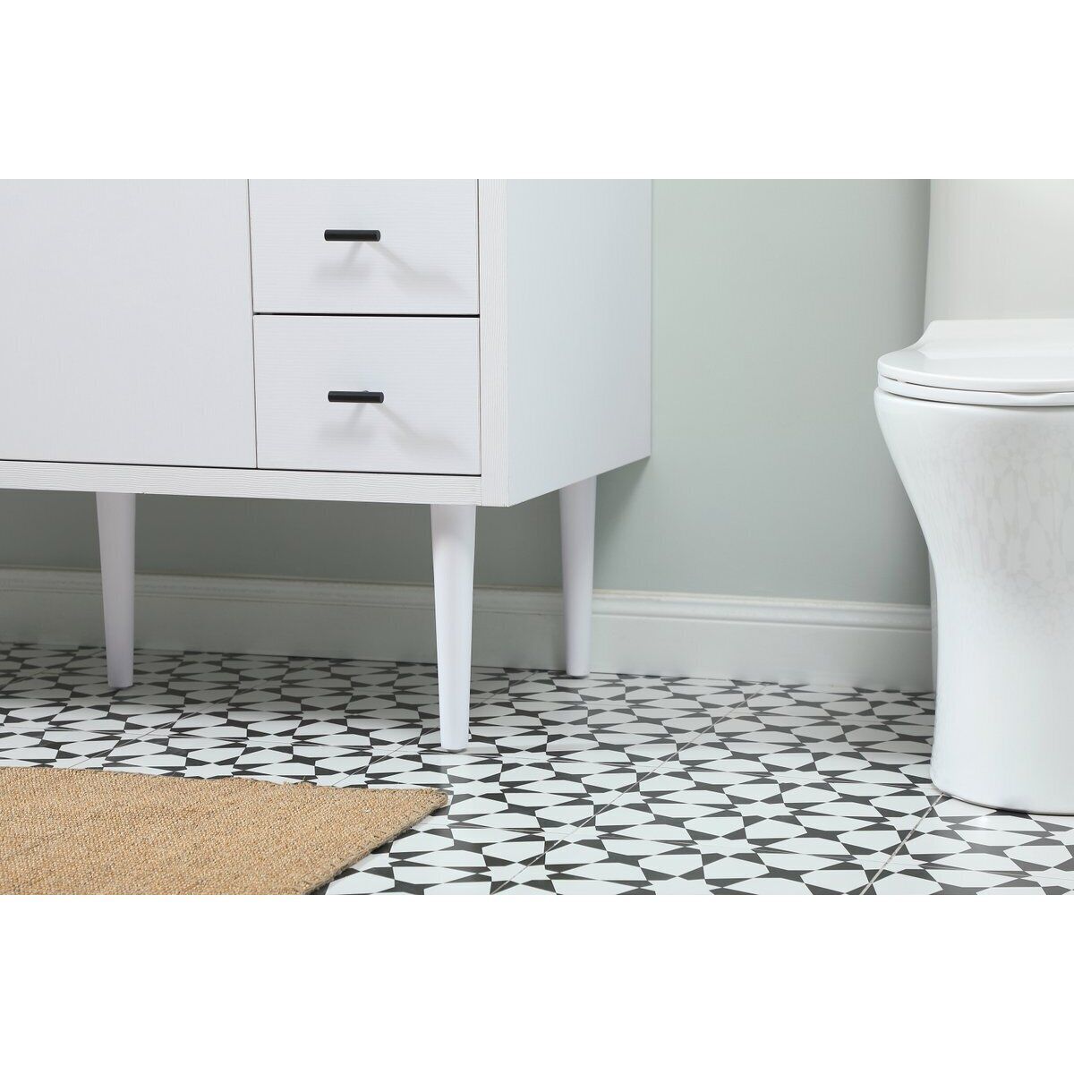 Cyrus 48 X 22 X 33.5 inch White Vanity Sink Set in Included