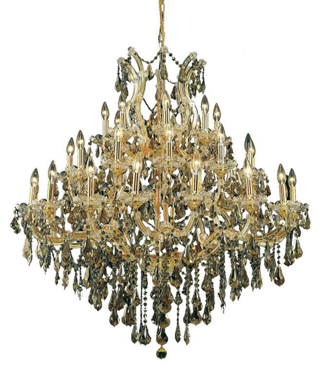 Maria Theresa 37 Light 44 inch Gold Foyer Ceiling Light in Golden Teak