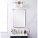 Evermore 30 X 20 inch Brass Mirror 