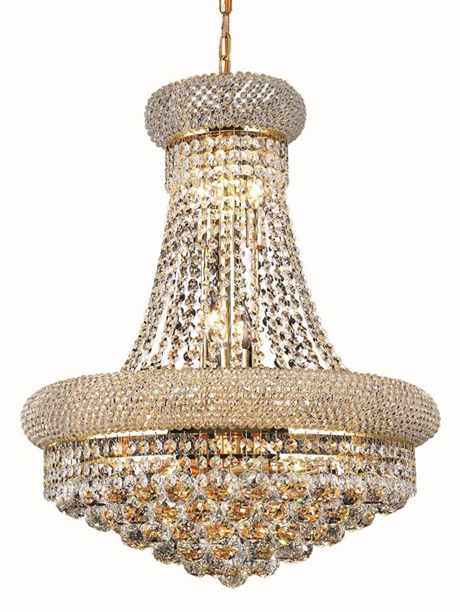 Primo 14 Light 20 inch Gold Dining Chandelier Ceiling Light in Royal Cut