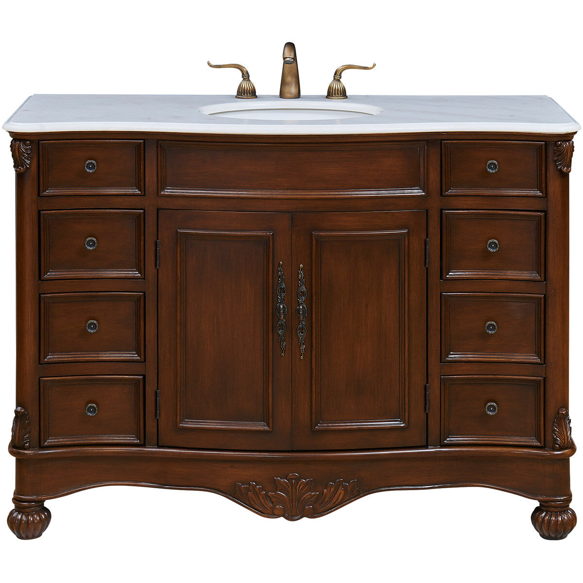 Windsor 48 X 35 inch Teak Vanity Set