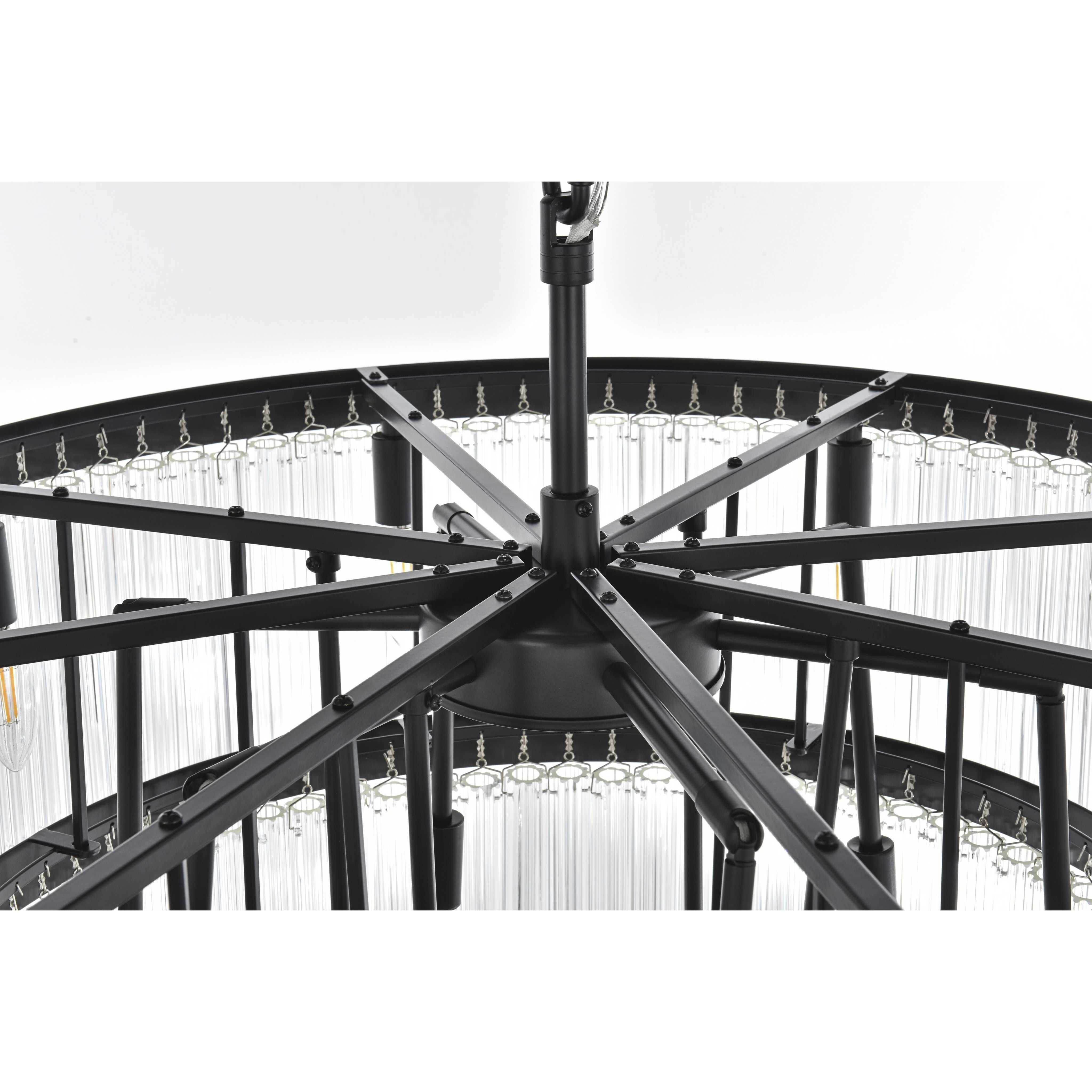 Harlow 18 Light 32 inch Black Chandelier Ceiling Light