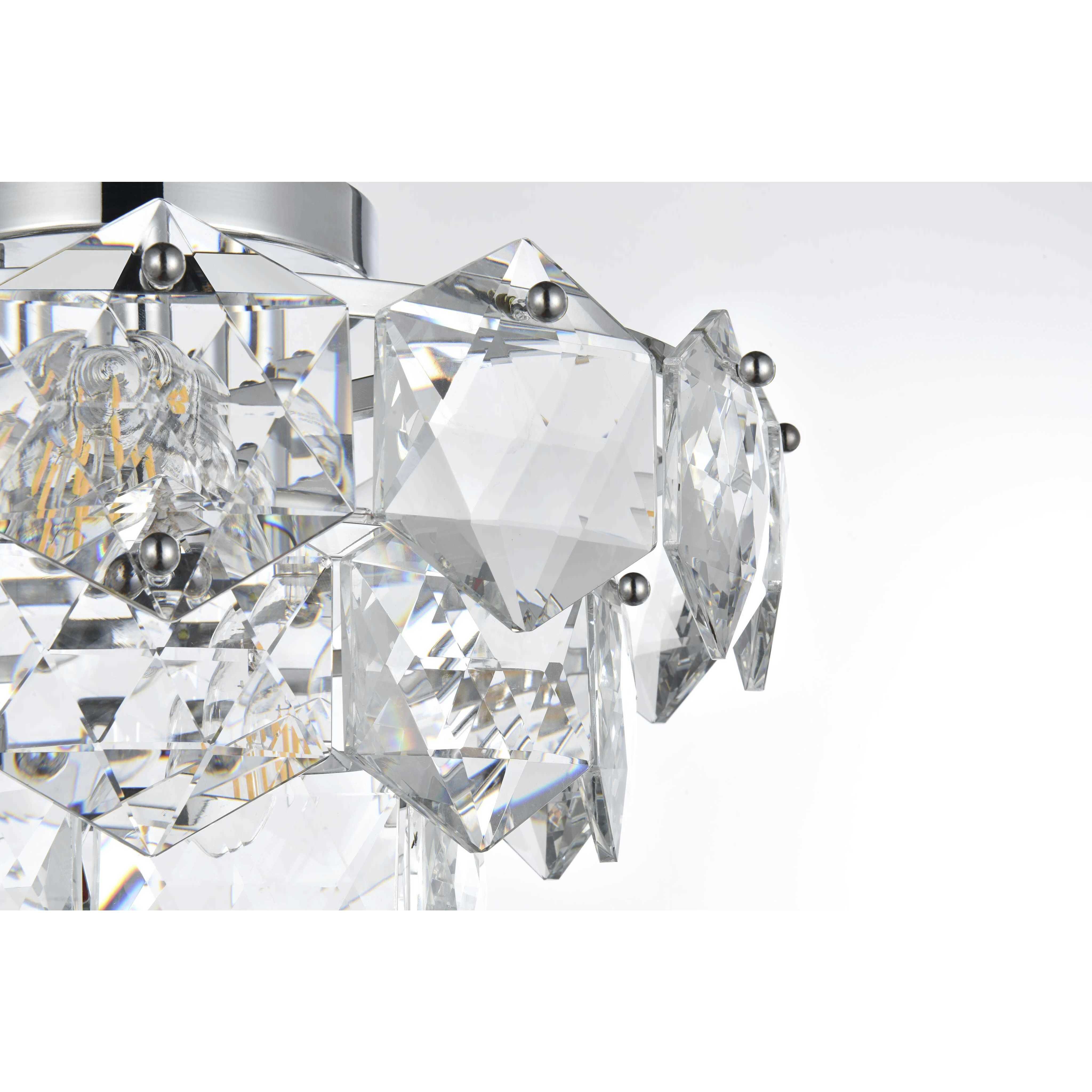 Adaline 6 Light 16 inch Chrome Flush Mount Ceiling Light