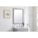 Aqua 32 X 24 inch Grey Wall Mirror