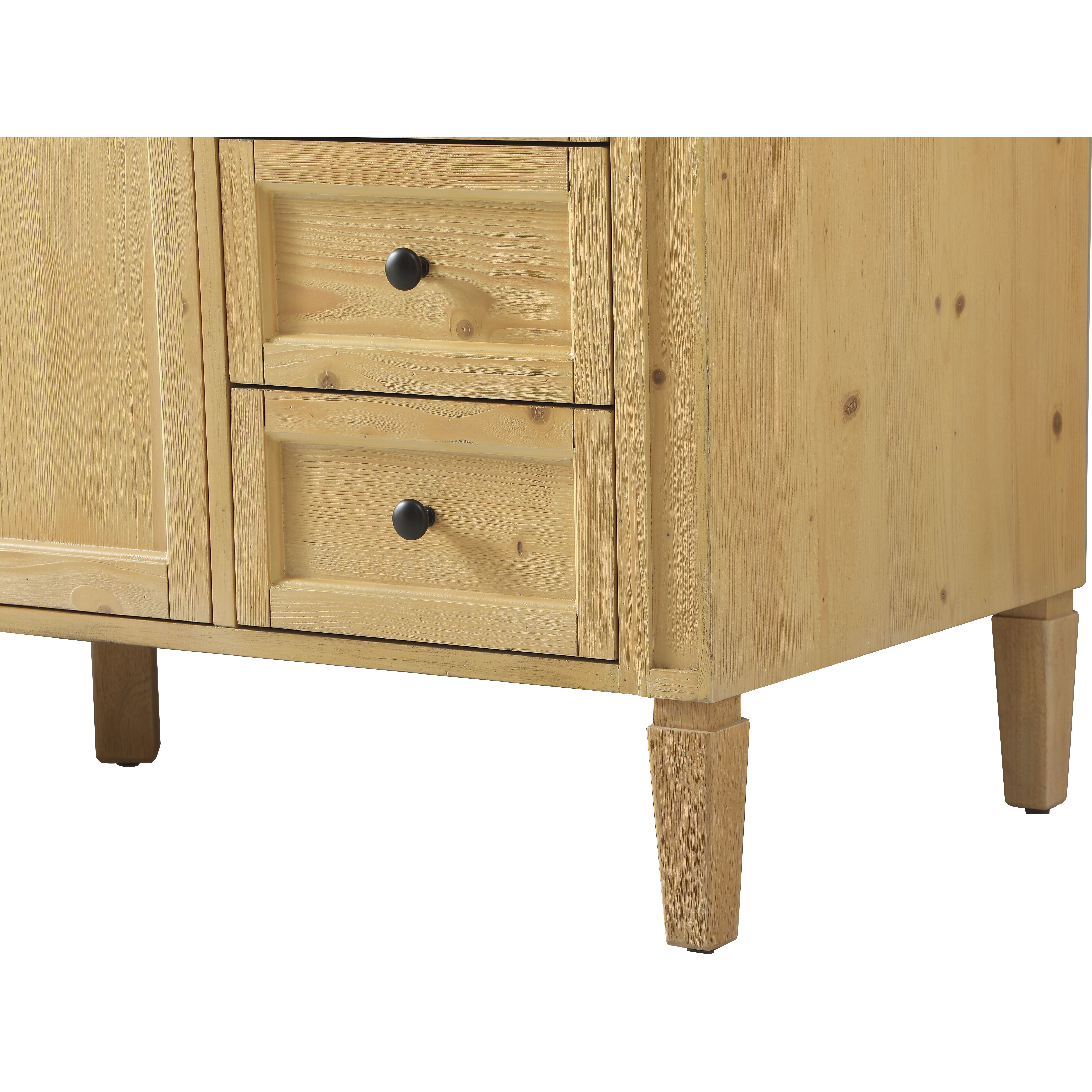 Park Avenue 60 X 21.5 X 35 inch Natural Wood Vanity Sink Set