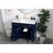 Williams 40 X 35 inch Blue and Brush Gold Vanity Sink Set