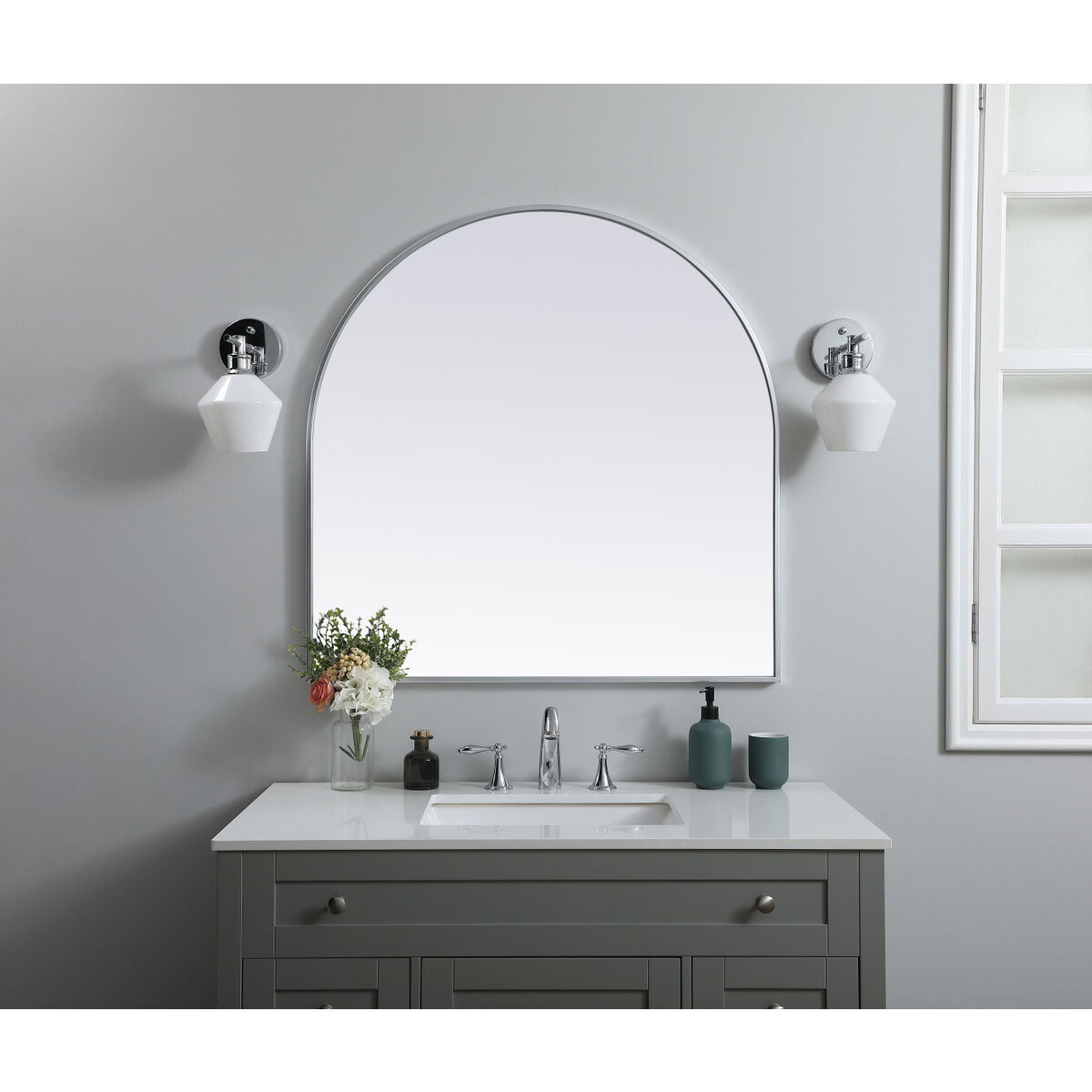 Ayra 36 X 36 inch Silver Mirror