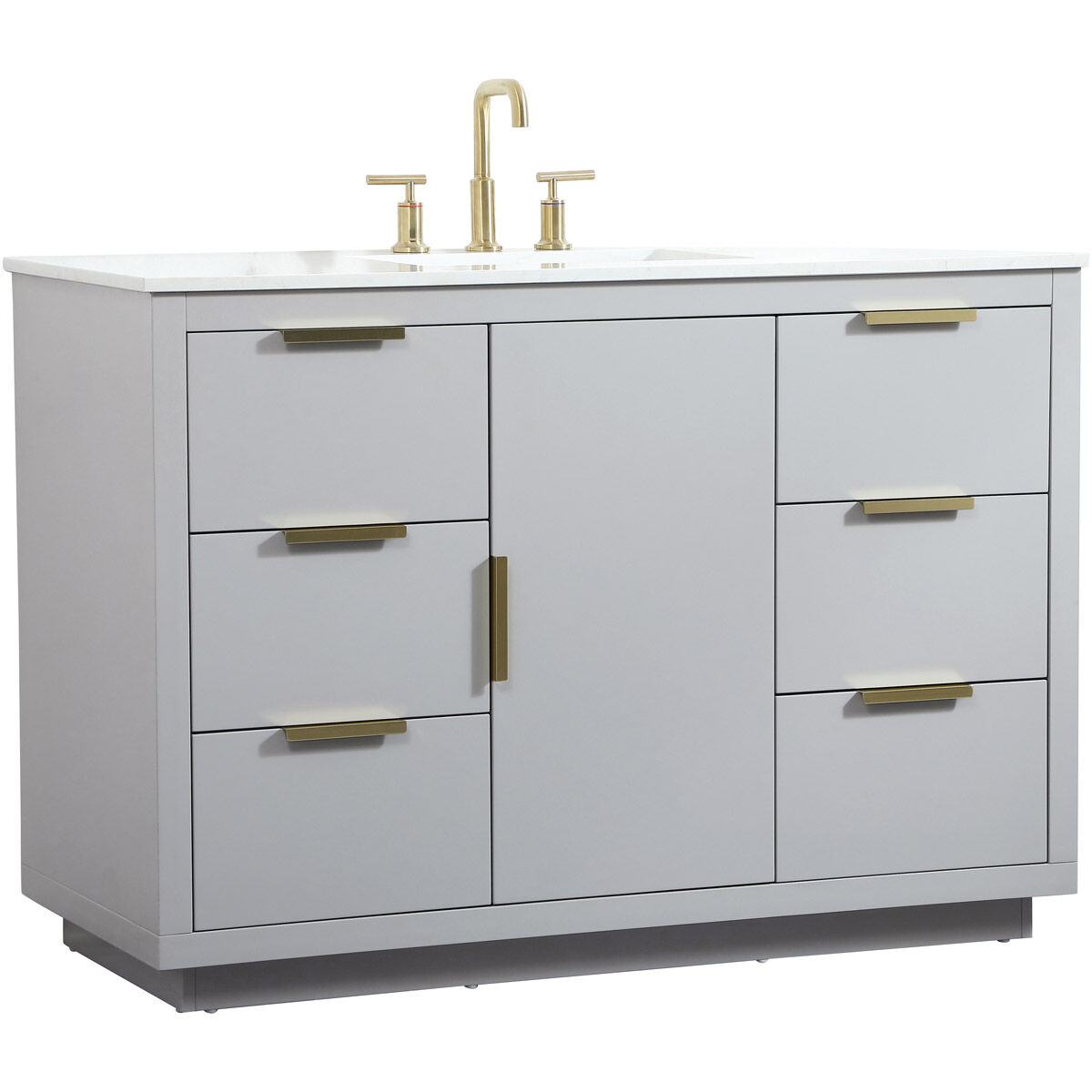 Blake 48 X 22 X 34 inch Grey Vanity Sink Set
