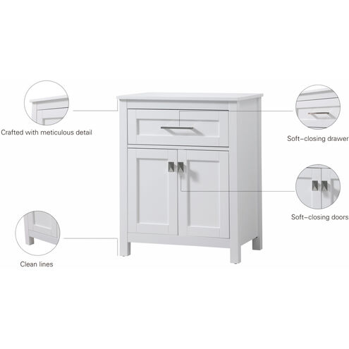 Adian White Bathroom Storage Cabinet