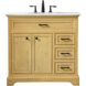 Americana 36 X 22 X 35 inch Natural Wood Vanity Sink Set
