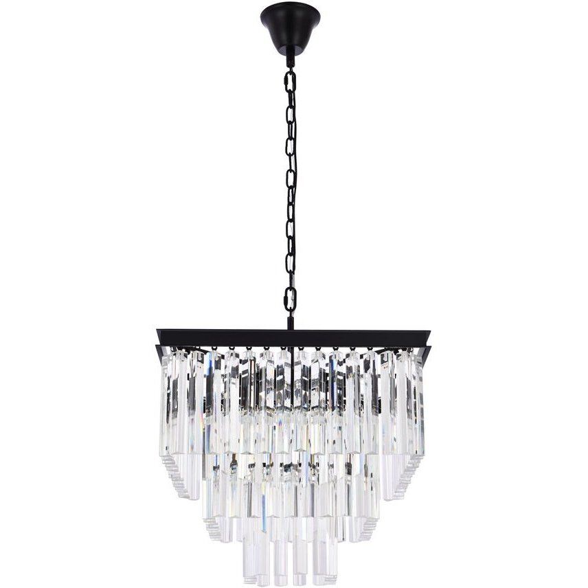 Sydney 13 Light 21.5 inch Matte Black Chandelier Ceiling Light