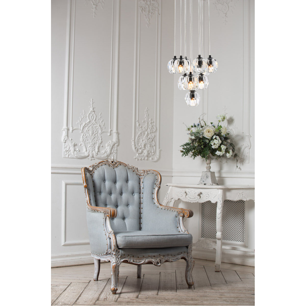 Eren 10 Light 11 inch Black Pendant Ceiling Light