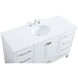 Irene 54 X 22 X 34 inch White Vanity Sink Set