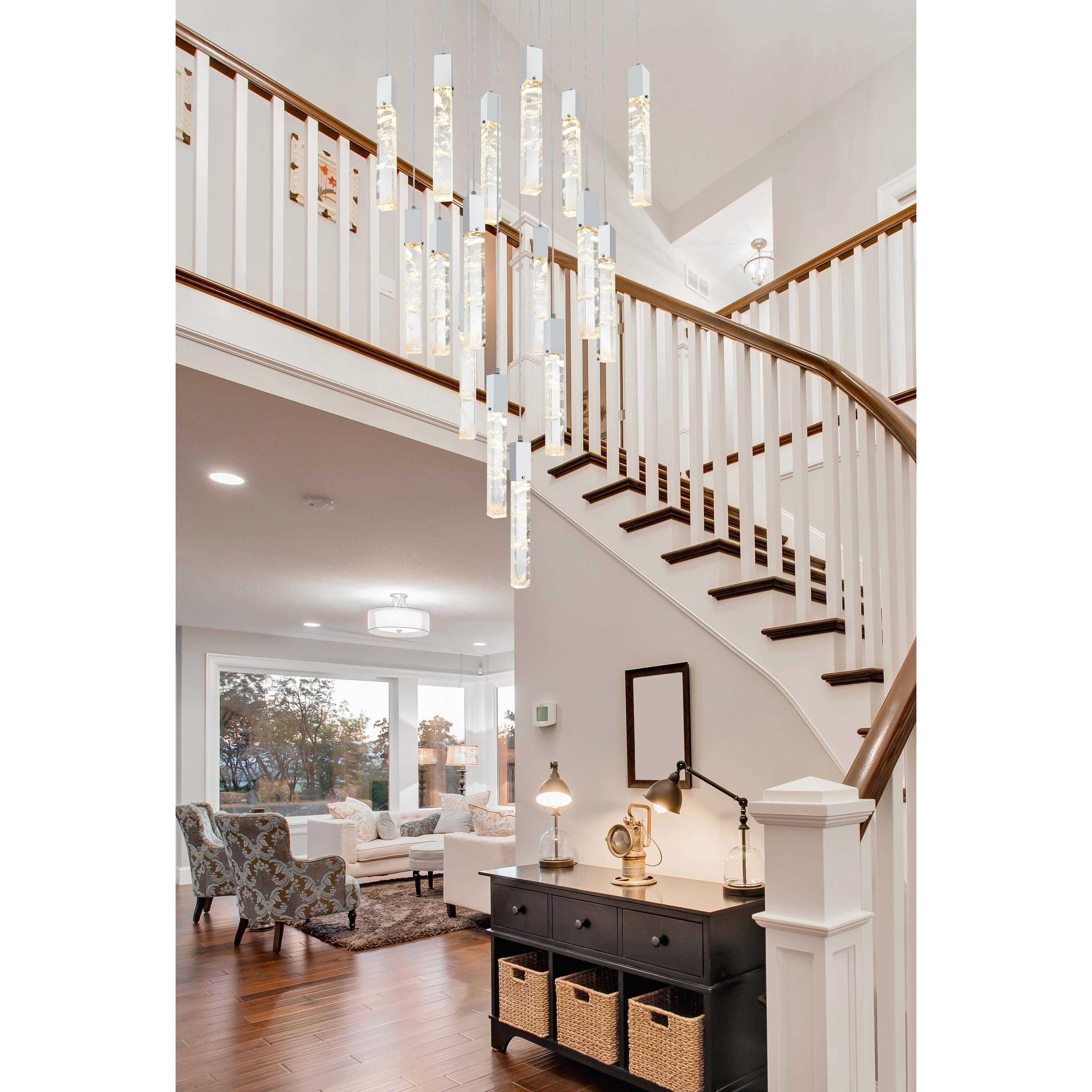 Aurora 16 Light 30 inch Black Pendant Ceiling Light