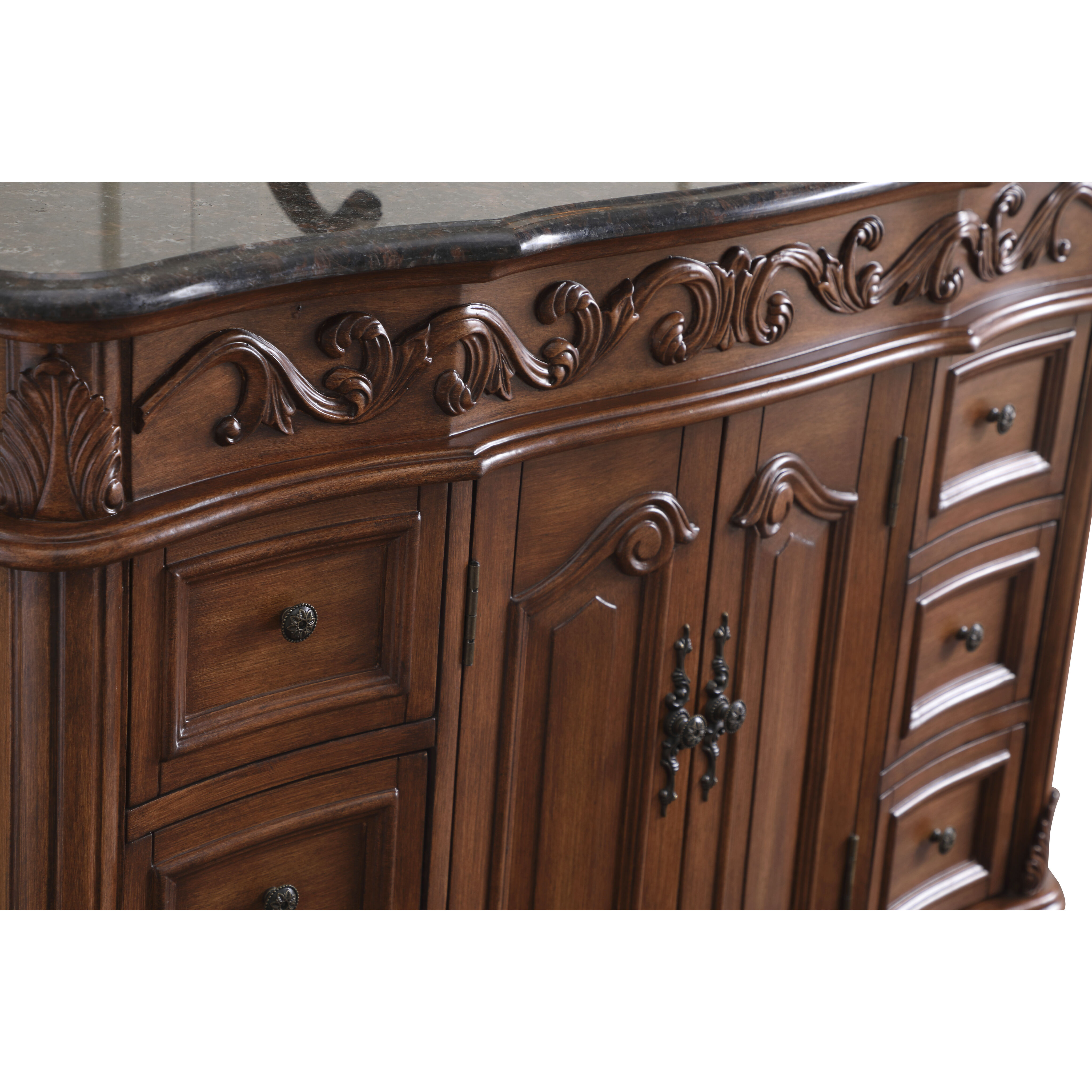 Oakland 84 X 22 X 72 inch Teak Vanity Sink Set