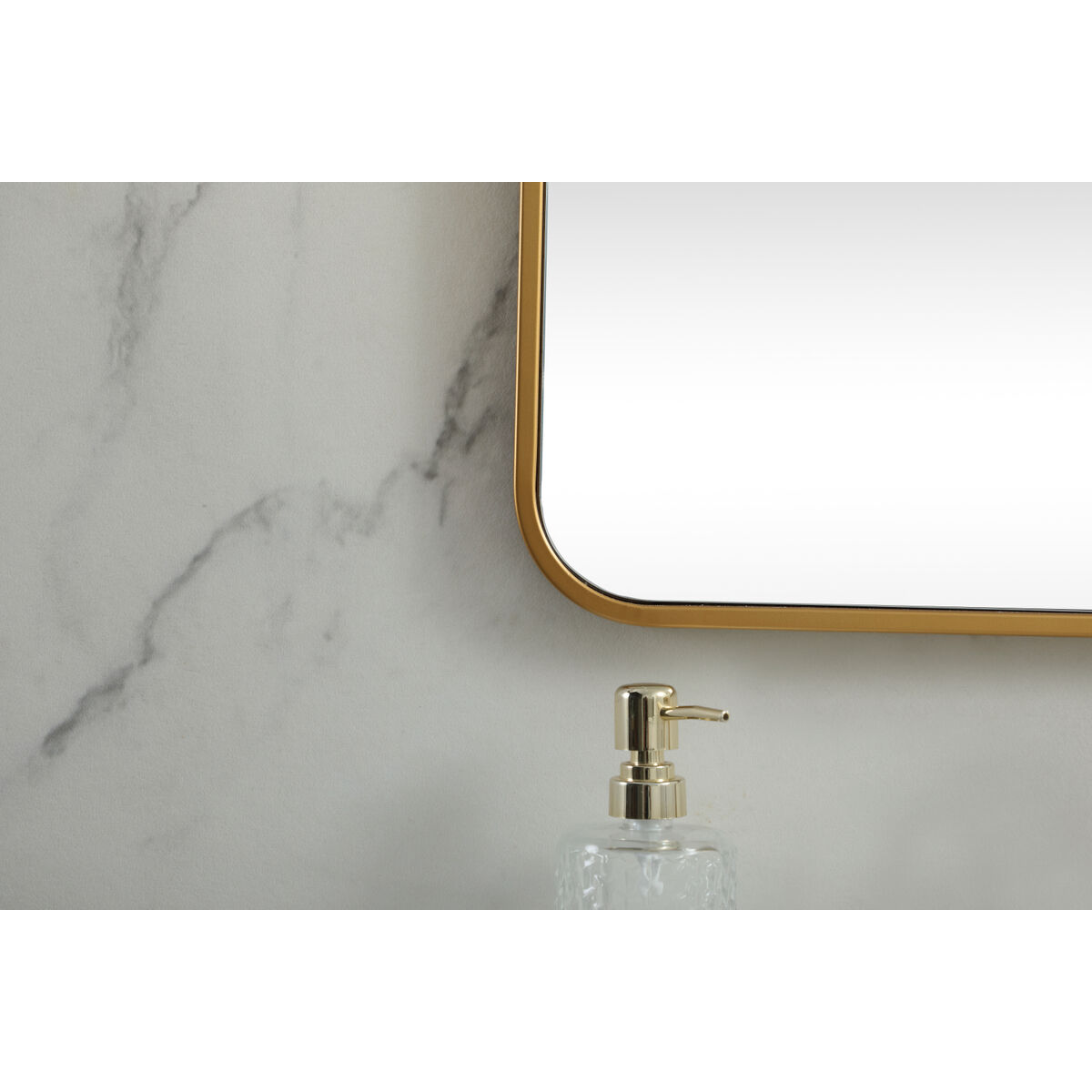 Evermore 24 X 24 inch Brass Vanity Mirror