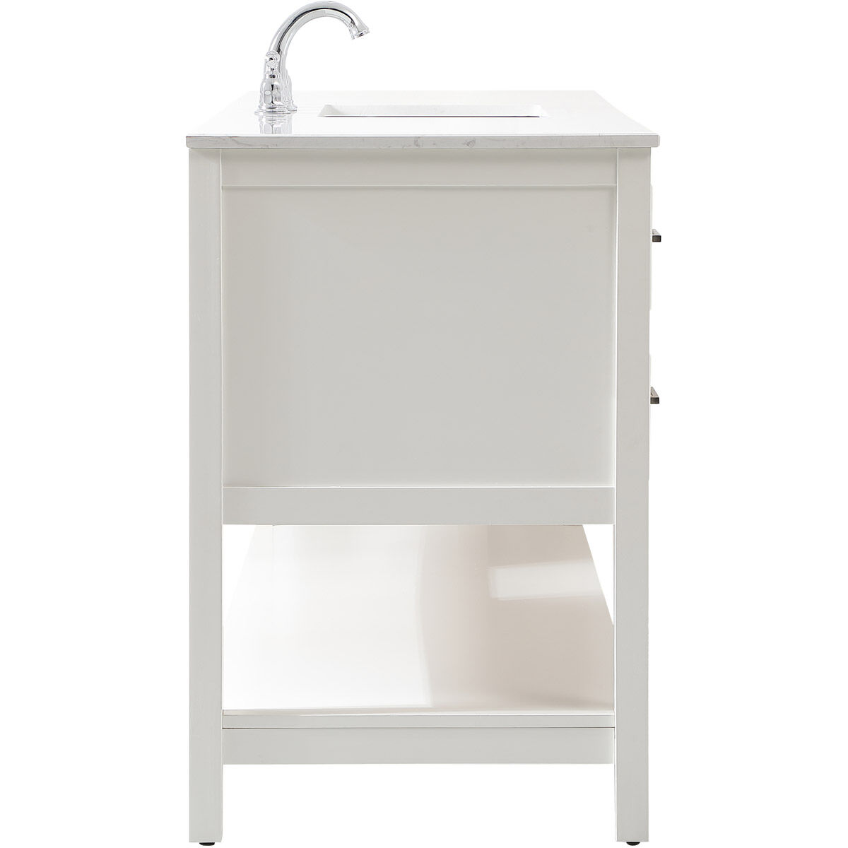 Sinclaire 60 X 22 X 34 inch White Vanity Sink Set