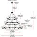 Cadence 27 Light 48 inch Black Chandelier Ceiling Light