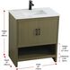 Ira 30 X 34 inch Chestnut Brown Bathroom Vanity Cabinet