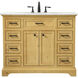 Americana 42 X 22 X 35 inch Natural Wood Vanity Sink Set