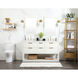 Larkin 60 X 22 X 34 inch White Vanity Sink Set
