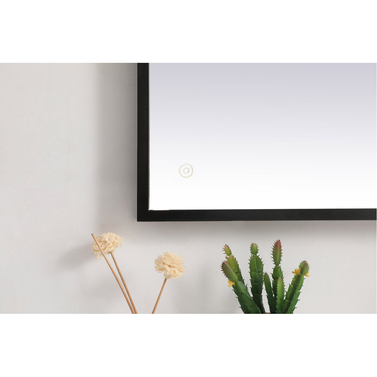 Pier 30 X 27 inch Black LED Mirror