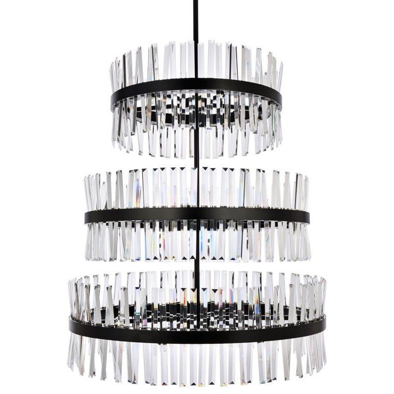 Serephina 46 Light 36 inch Black Chandelier Ceiling Light